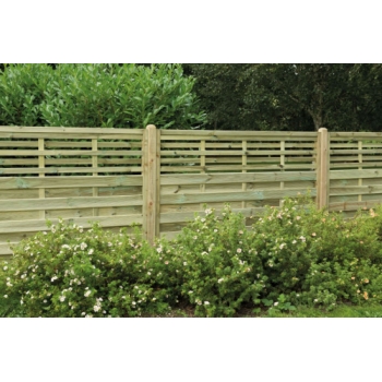 Forest Garden Pressure Treated Decorative Kyoto Fence Panel (1.8m x 1.2m)