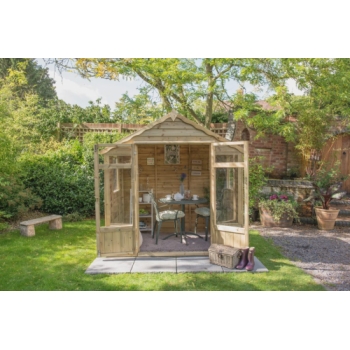 Forest Garden 7x5 Oakley Overlap Summerhouse