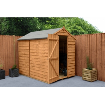 Forest Garden 7x5 Apex Overlap Dipped Wooden Garden Shed (No Window / Installation Included)