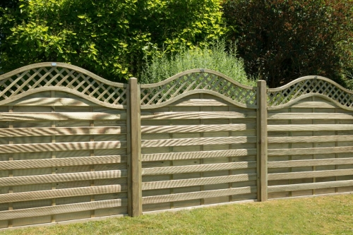 Forest Garden Pressure Treated Decorative Europa Prague Fence Panel (1.8m x 1.8m)