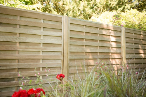 Forest Garden Pressure Treated Decorative Europa Plain Fence Panel (1.8m x 1.8m)