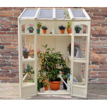 Forest Garden Victorian Tall Wall Greenhouse with Auto Vent