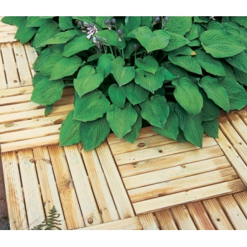 Forest Garden Ridged Deck Tile 50x50cm (Pack of 4)