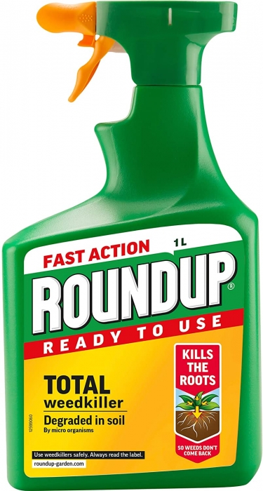 Roundup Fast Action Ready to Use Total Weedkiller - 1L