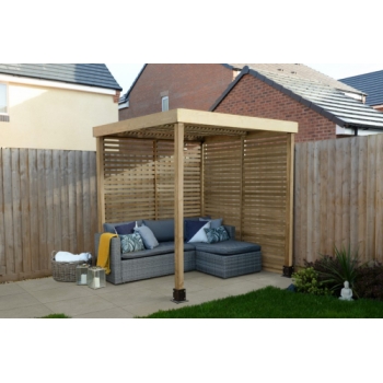 Forest Garden Modular Pergola With 2 Side Panels