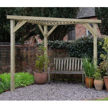 Forest Garden Slatted Corner Pergola