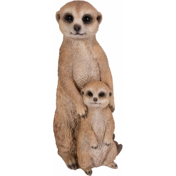 Vivid Arts Real Life Mother & Baby Meerkat - Size D