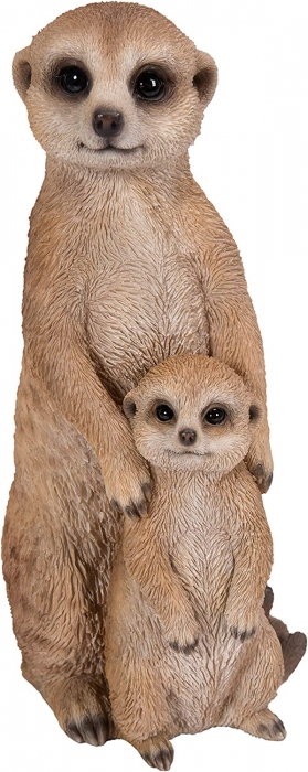 Vivid Arts Real Life Mother & Baby Meerkat - Size D