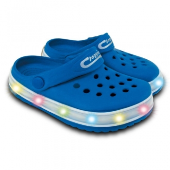 Town & Country - Kids Light-up Cloggies (Blue) - Size 10