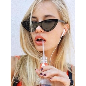 Fashion Women Rounded Triangle Retro Sunglasses