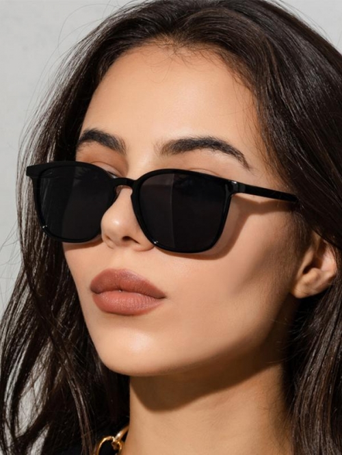 Fashion Women Full Frame Square Shape Oversized Sunglasses