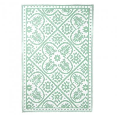 Fallen Fruits Small Garden Carpet Tiles (Green/White)