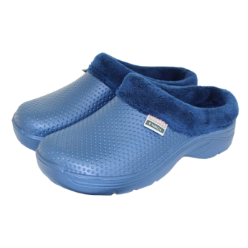 Town & Country Fleecy Cloggies (Navy) Size 10