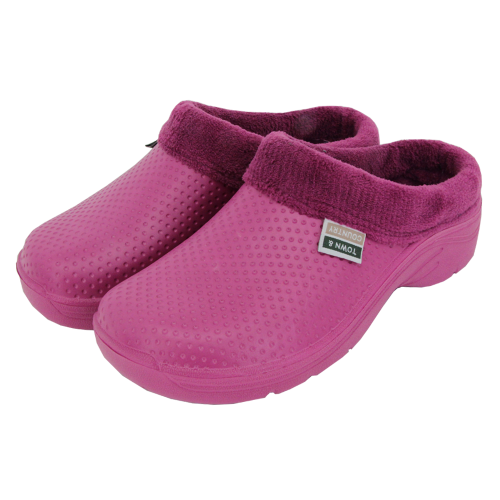 Town & Country Fleecy Cloggies (Raspberry) Size 8