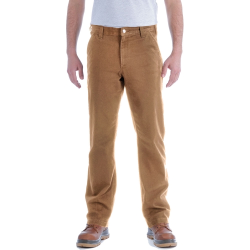 Carhartt Mens Stretch Duck Dungaree Rugged Chino Trousers Waist 31' (79cm), Inside Leg 30' (89cm)