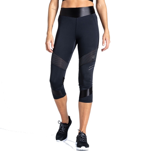 Dare 2B Womens Born To Shine 3/4 Wicking Active Trousers UK 10, Waist 28', (71cm), Inside Leg 31'