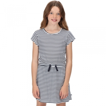 Regatta Girls Catrinel Coolweave Cotton Jersey Sun Dress 11-12 Years - Waist 65-67cm (Height 146-152cm)