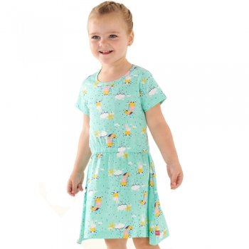 Regatta Girls Peppa Coolweave Cotton Jersey Summer Dress 48-60 Months (104-110cm)