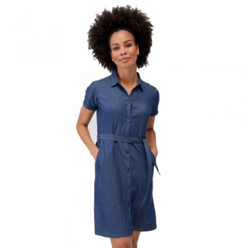 Regatta Womens Quinta Cotton Lightweight Shirt Dress UK 10- Waist 27', (68cm)