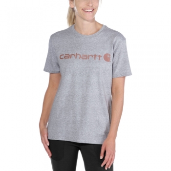 Carhartt Womens Workwear Logo Graphic Short Sleeve T Shirt L - Bust 38.5-40' (98-102cm)