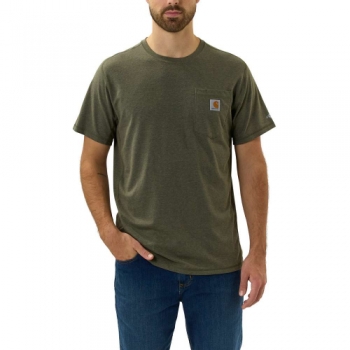 Carhartt Mens Force Flex Pocket Relaxed Short Sleeve T Shirt M - Chest 38-40' (97-102cm)