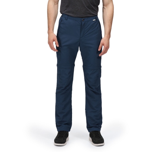 Regatta Mens Leesville Zip Off Lightweight Walking Trousers 30L - Waist 30' (76cm), Inside Leg 34'