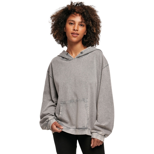 Cotton Addict Womens Cotton Acid Washed Oversized Hoodie 3XL- Bust 59'