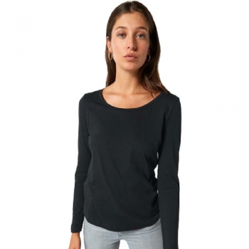 greenT Womens Organic Cotton Singer Long Sleeve T Shirt L- UK 14