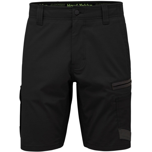 Hard Yakka Mens Raptor Active Fit Mid Length Work Shorts 30R- Waist 30', Inside Leg 32'