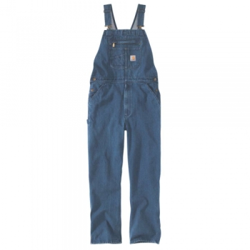 Carhartt Mens Loose Fit High Back Denim Bib Overalls 30L- Waist 30', (76cm), Inside Leg 34'