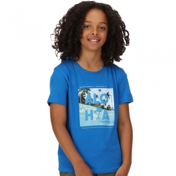 Regatta Boys Bosley V Coolweave Cotton Jersey T Shirt 11-12 Years - Chest 75-79cm (Height 146-152cm)