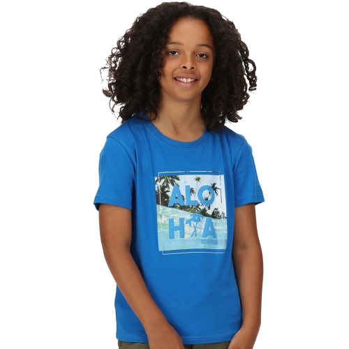 Regatta Boys Bosley V Coolweave Cotton Jersey T Shirt 11-12 Years - Chest 75-79cm (Height 146-152cm)