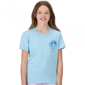 Regatta Boys Bosley V Coolweave Cotton Jersey T Shirt 7-8 Years - Chest 63-67cm (Height 122-128cm)