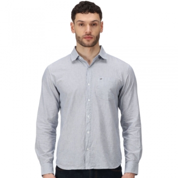 Regatta Mens Brycen Soft Cotton Long Sleeve Shirt 3XL- Chest 49-51' (124.5-129.5cm)