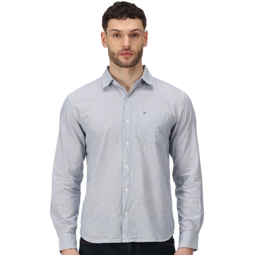 Regatta Mens Brycen Soft Cotton Long Sleeve Shirt 3XL- Chest 49-51' (124.5-129.5cm)