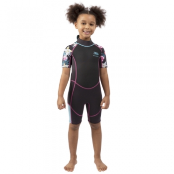 Trespass Girls Posie 3MM Short Wetsuit 3-4 - Chest 22' (Chest 56cm)