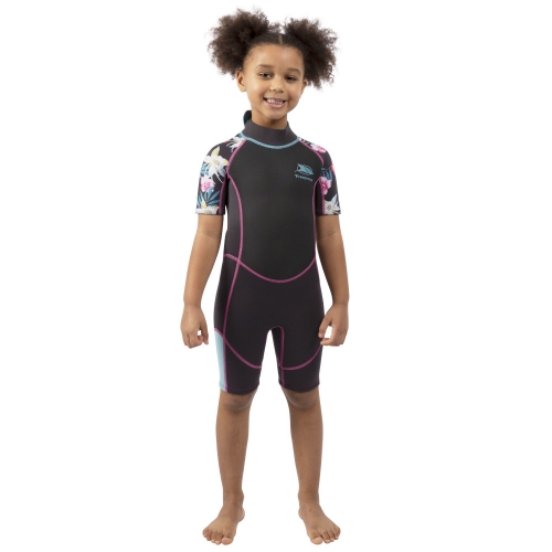 Trespass Girls Posie 3MM Short Wetsuit 3-4 - Chest 22' (Chest 56cm)