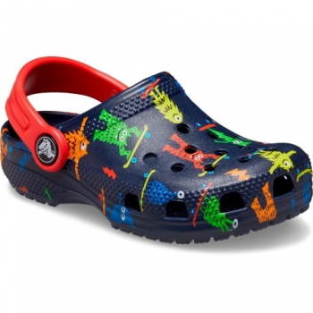 Crocs Boys Classic Easy Icon Lightweight Summer Clogs UK Size 4 (EU 19-20)