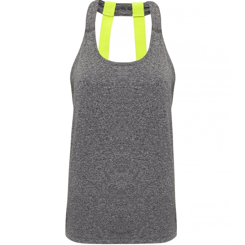 Outdoor Look Womens Double Strap Open Back Sports Vest Extra Small-UK 8