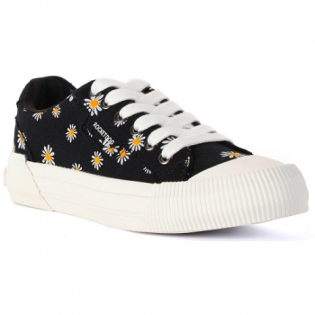 Rocket Dog Womens Cheery Dixie Daisy Lace Up Plimsolls UK Size 6 (EU 39)