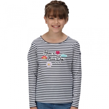 Regatta Girls Clarabee Coolweave Cotton Long Sleeve Top 11-12 Years- Chest 30-31', (75-79cm)