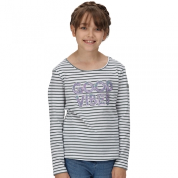 Regatta Girls Clarabee Coolweave Cotton Long Sleeve Top 13 Years- Chest 32', (82cm)