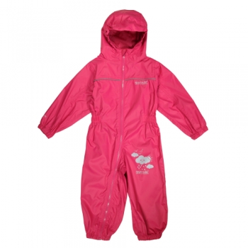 Regatta Girls Puddle Waterproof Rainsuit 24-36 Months - Height 92-98cm