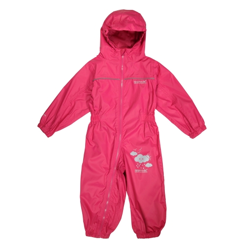 Regatta Girls Puddle Waterproof Rainsuit 24-36 Months - Height 92-98cm