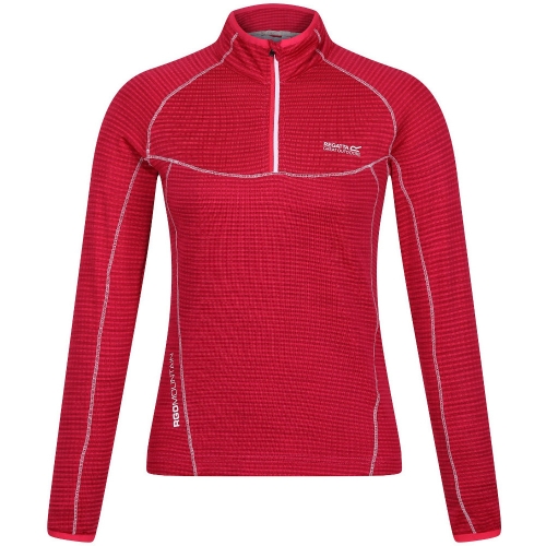 Regatta Womens/Ladies Yonder Half Zip Long Sleeve Moisture Wicking Top 12 - Bust 36' (92cm)