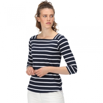 Regatta Womens Polexia Cotton 3/4 Sleeve Jersey Top 10 - Bust 34' (86cm)