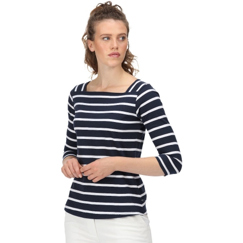 Regatta Womens Polexia Cotton 3/4 Sleeve Jersey Top 10 - Bust 34' (86cm)