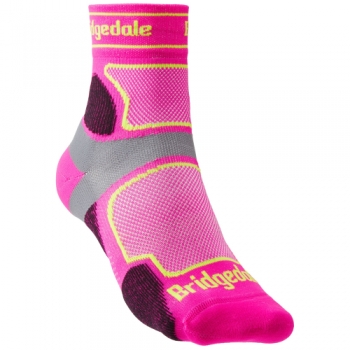 Bridgedale Womens Trail Run Ultralight T2 Sport 3/4 Socks Large - UK 7-8.5 (EU 41-43, US 8.5-10)