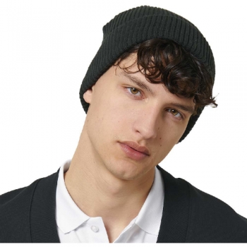 greenT Mens Organic Cotton Fisherman Wide Brim Beanie Hat One size