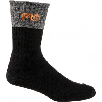 Timberland Pro Mens Colour Block Full Cushion 2 Pack Socks Large